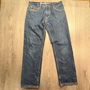 LRG Core Collection True Straight Fit Jeans Mens 34 Dark Wash Y2K Streetwear